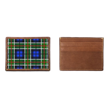 Perfectly Plaid Needlepoint Card Wallet