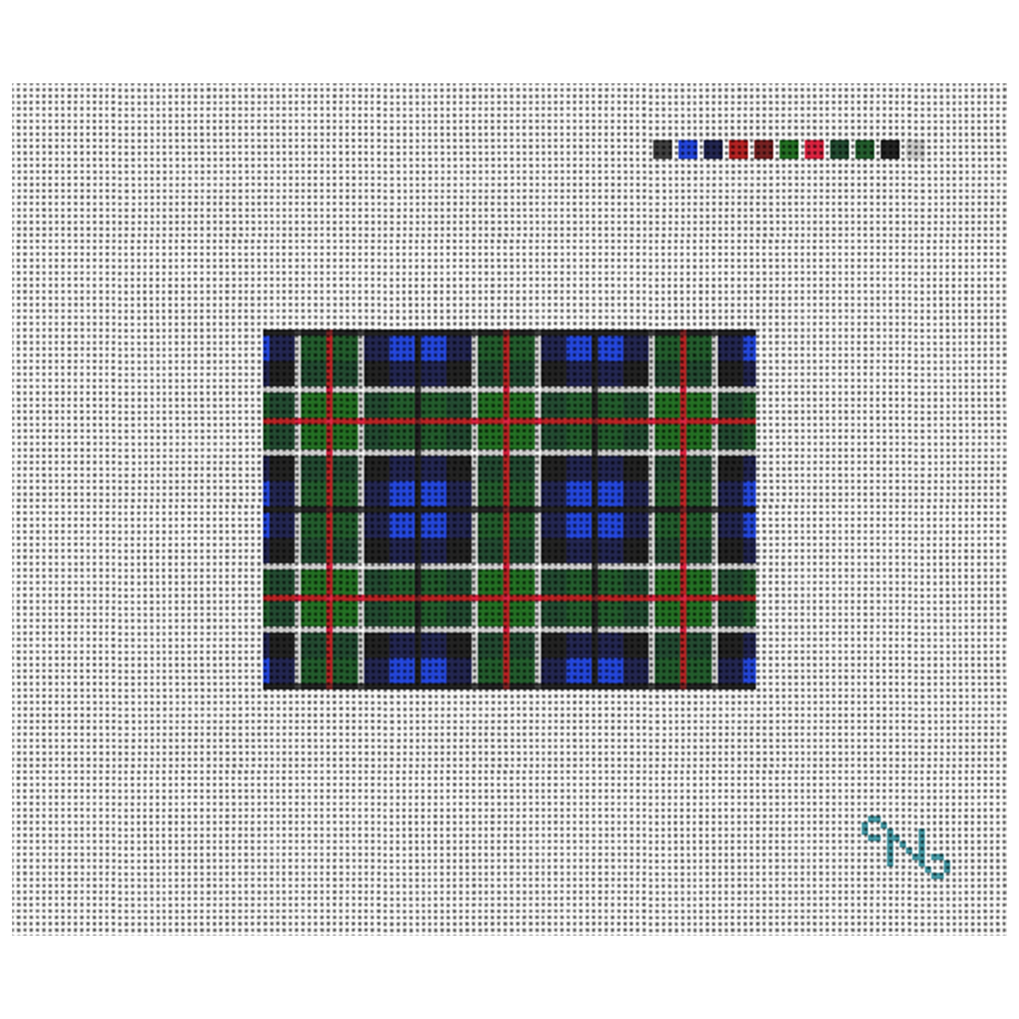 Perfectly Plaid Needlepoint Card Wallet Kit