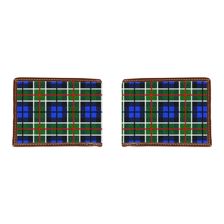 Perfectly Plaid Needlepoint Wallet