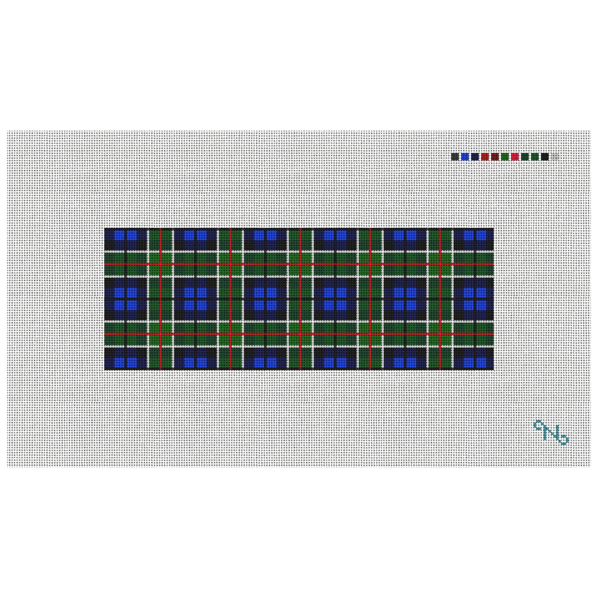 Perfectly Plaid Needlepoint Wallet Kit