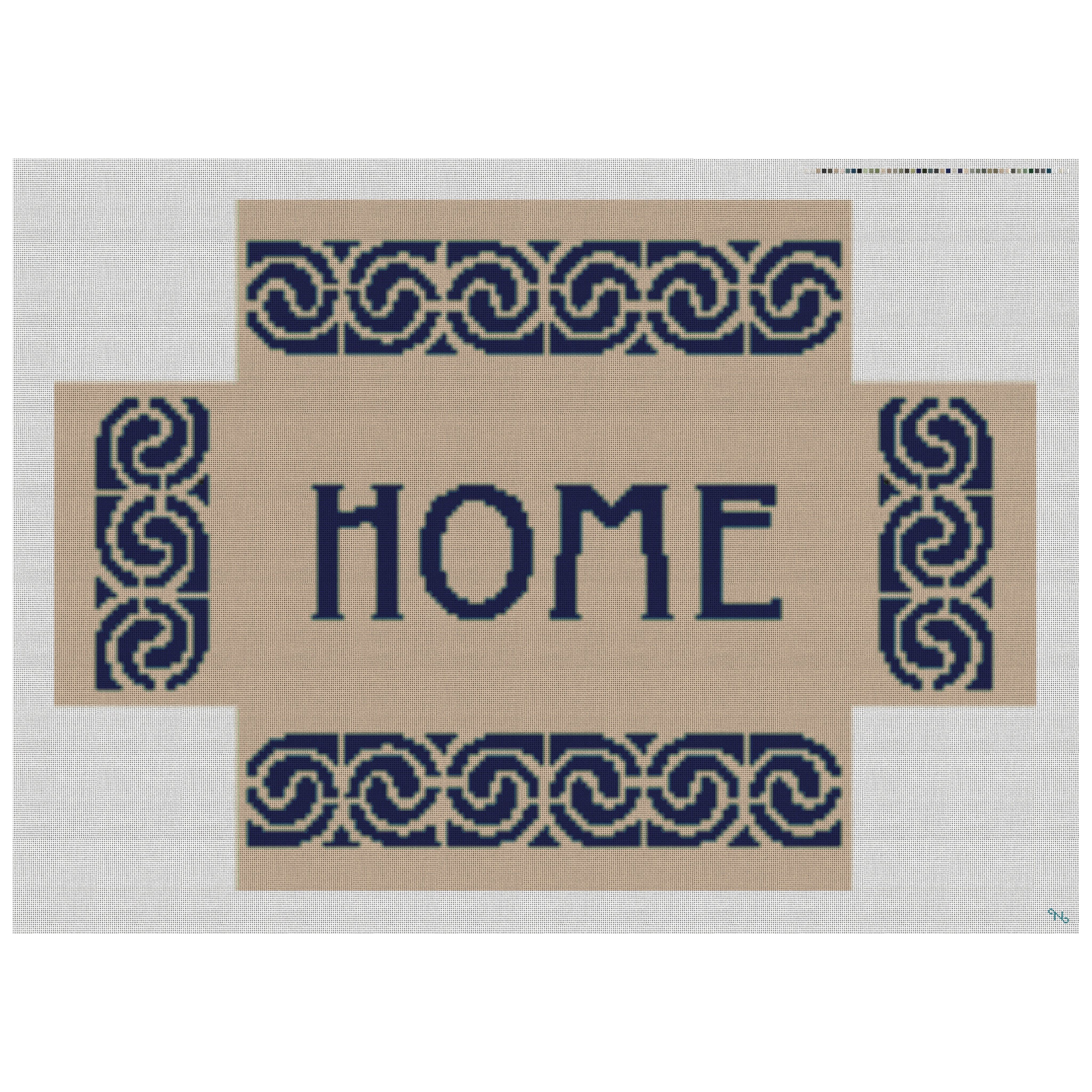 Personalized Brick Cover Needlepoint Kit