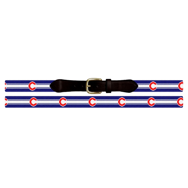 Personalized Chicago Needlepoint Belt