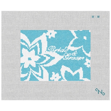 Personalized Flower Ring Bearer Pillow Kit Stitched Preview