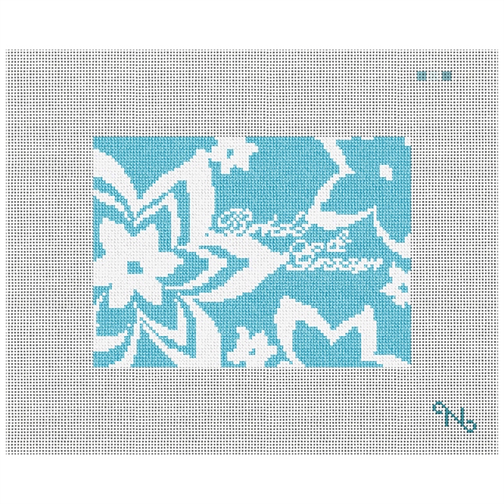 Personalized Flower Ring Bearer Pillow Kit Stitched Preview