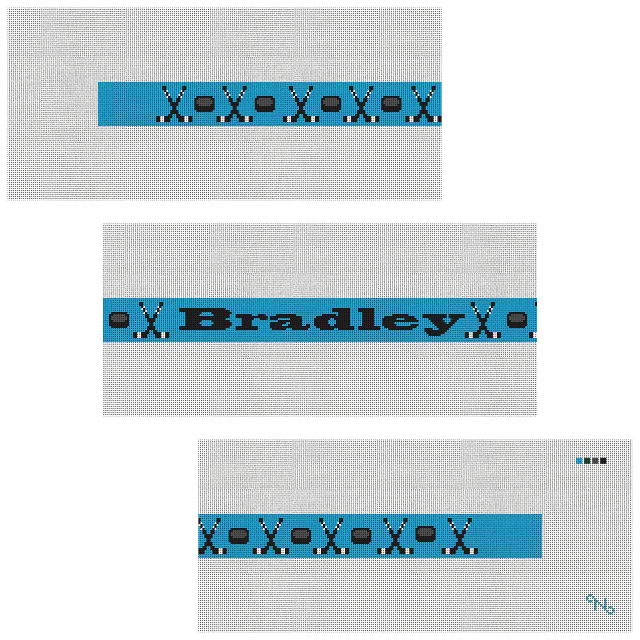 Personalized Hockey Needlepoint Belt Kit