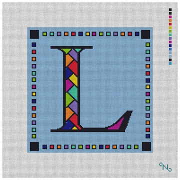 Personalized Letter Pillow Needlepoint Kit