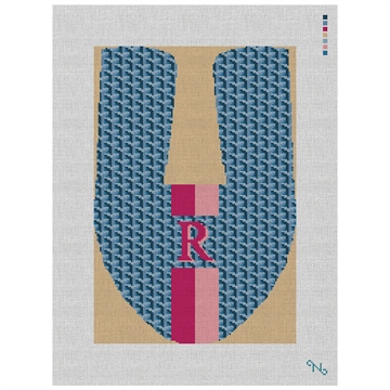 Personalized Mod Slipper Needlepoint Kit