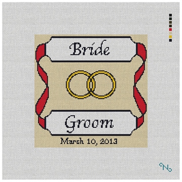 Personalized Red Ribbon Ring Bearer Pillow Kit