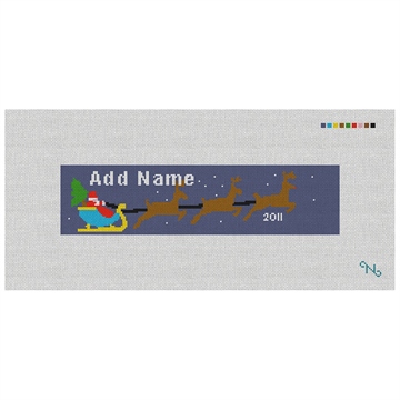 Personalized Santa Needlepoint Ornament Kit