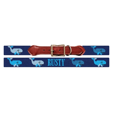 Personalized Whale Dog Collar