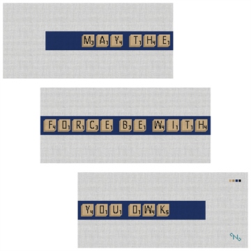 Personalized Word Game Needlepoint Belt Kit