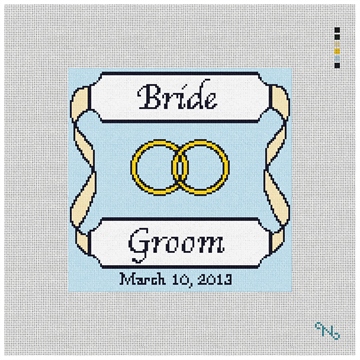 Personalized Yellow Ribbon Ring Bearer Kit Stitched Preview