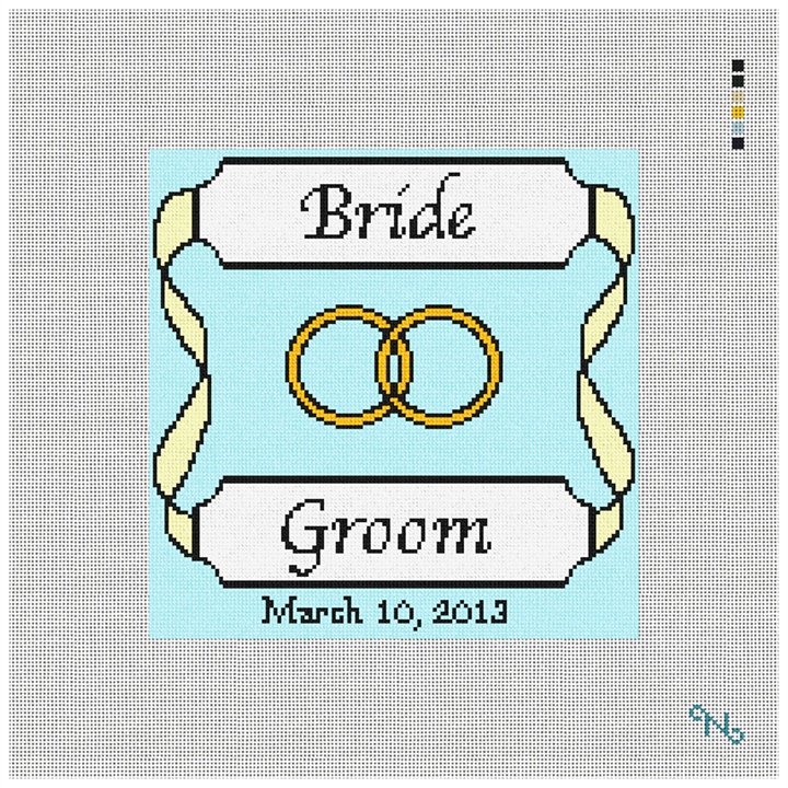 Personalized Yellow Ribbon Ring Bearer Kit Stitched Preview