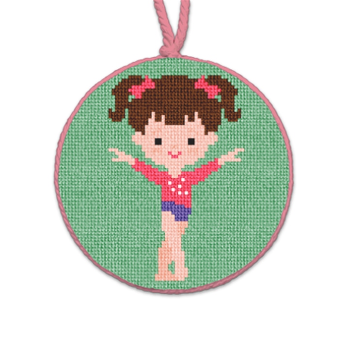 Petite Ballerina Needlepoint Ornament