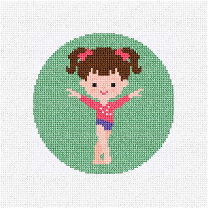 Petite Ballerina Needlepoint Ornament Kit