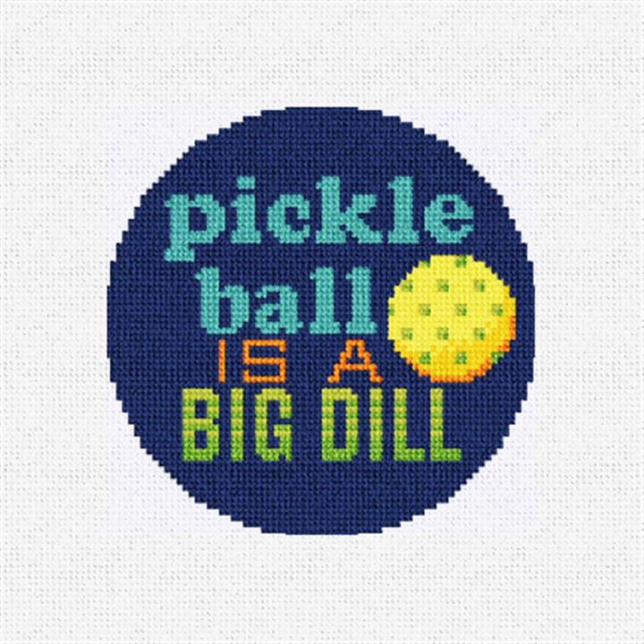 Pickleball Is A Big Dill Needlepoint Ornament Kit