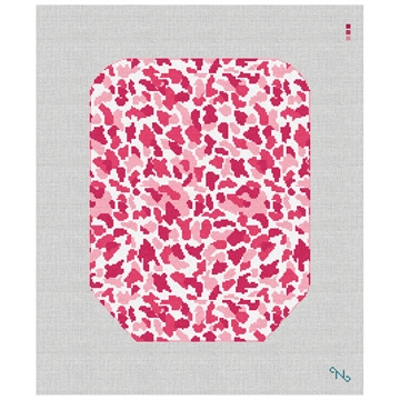 Pink Camo Pickleball Paddle Cover Needlepoint Kit Stitched Preview