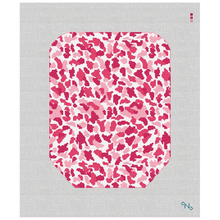 Pink Camo Pickleball Paddle Cover Needlepoint Kit Stitched Preview