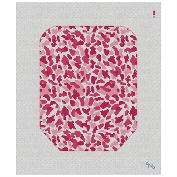 Pink Camo Pickleball Paddle Cover Needlepoint Kit
