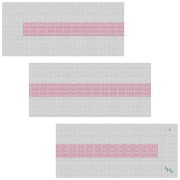 Pink Geometry Needlepoint Belt Kit