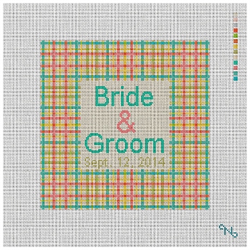 Plaid Ring Bearer Needlepoint Kit