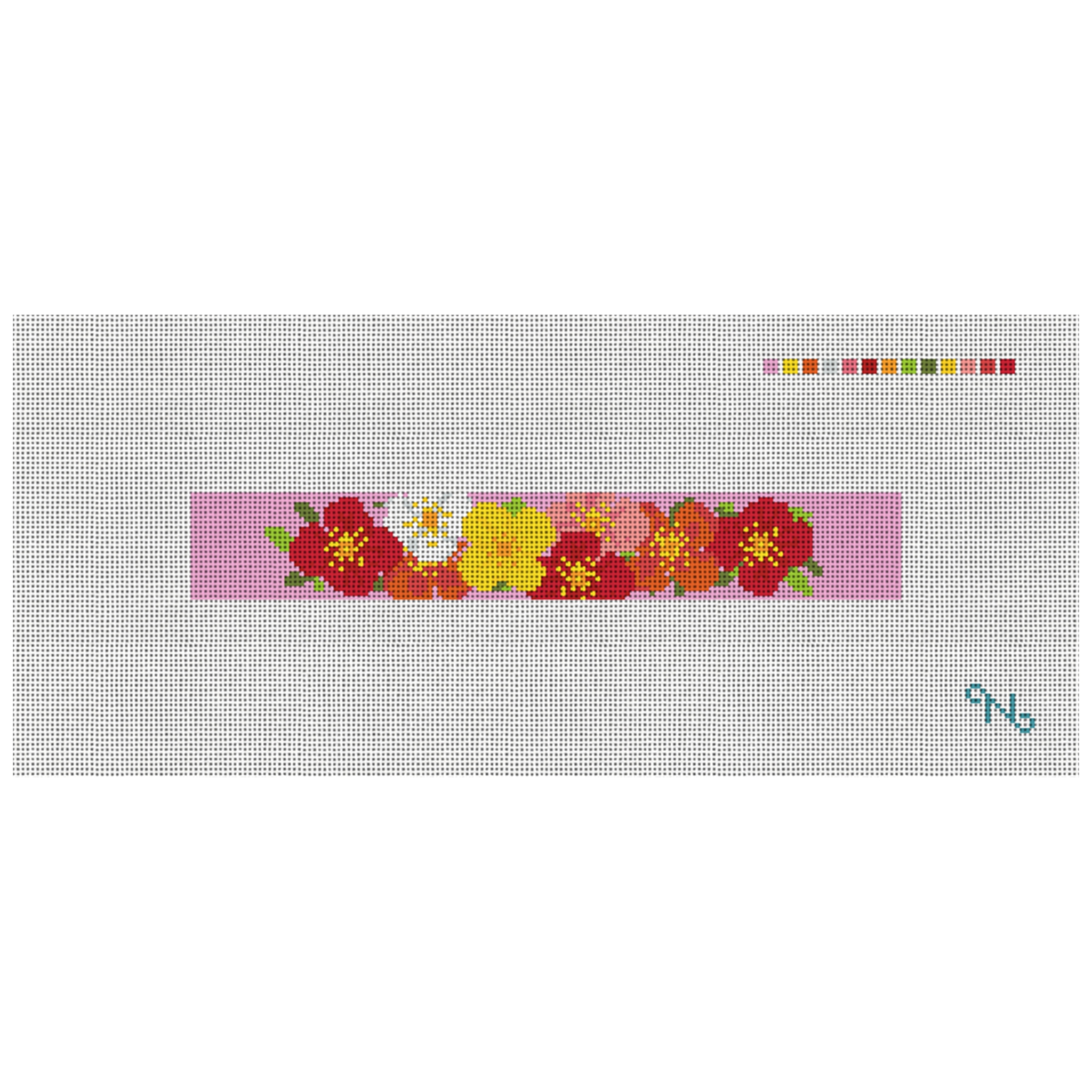 Plentiful Poppies Needlepoint Key Fob Kit