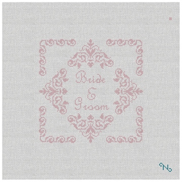 Poitiers Ring Bearer Pillow Needlepoint Kit