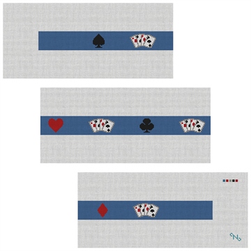 Poker Game Needlepoint Belt Kit