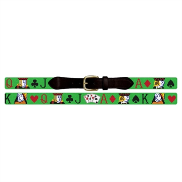 Poker Needlepoint Belt