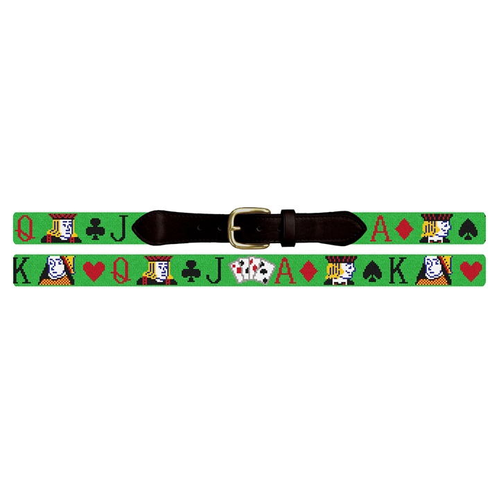 Poker Needlepoint Belt