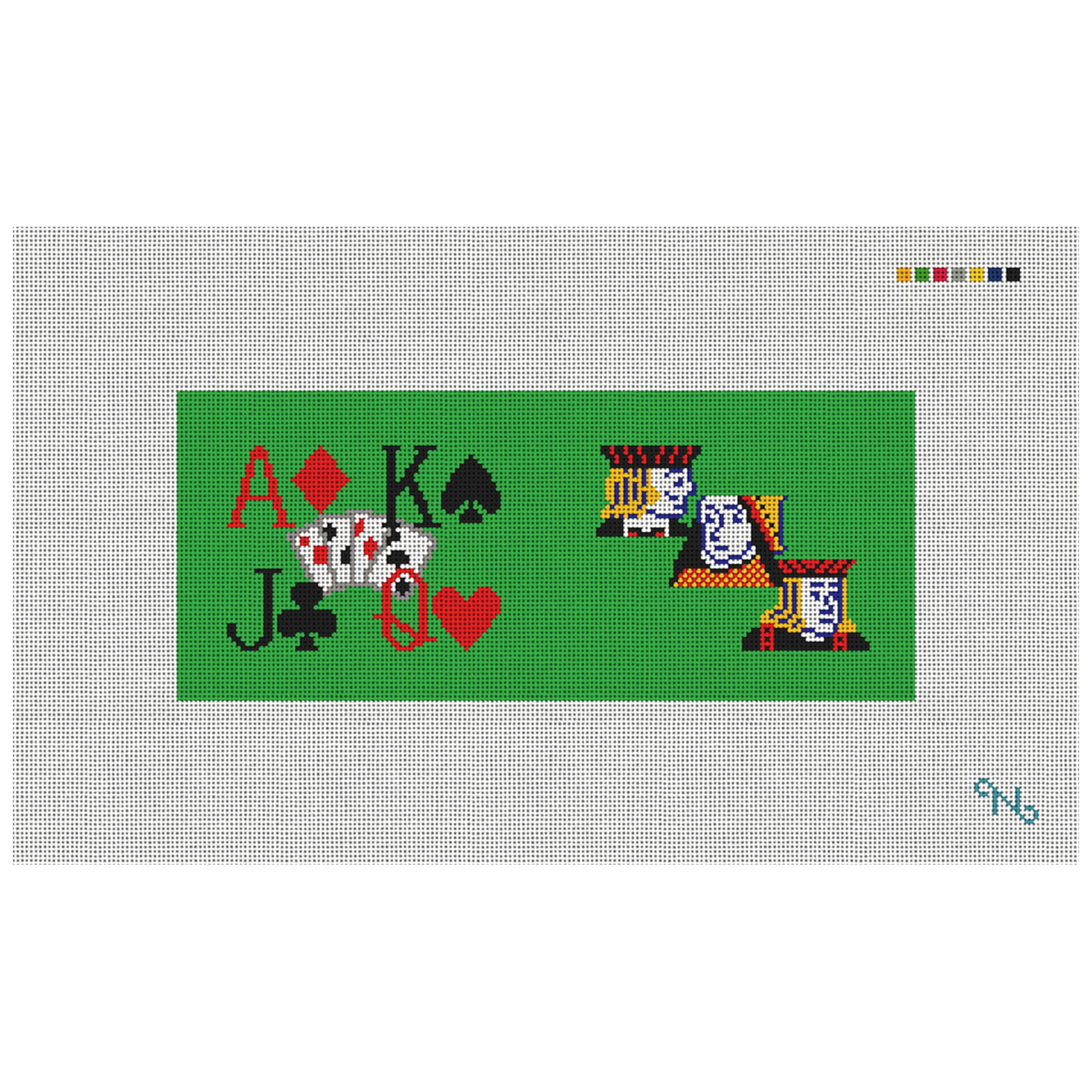 Poker Needlepoint Flask Kit