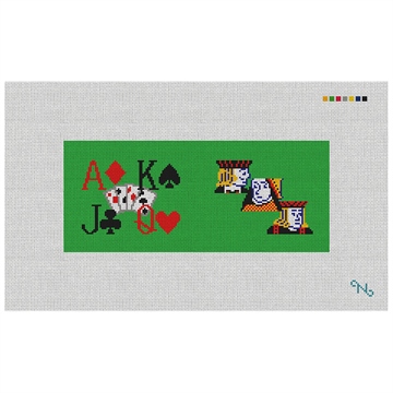 Poker Needlepoint Flask Kit