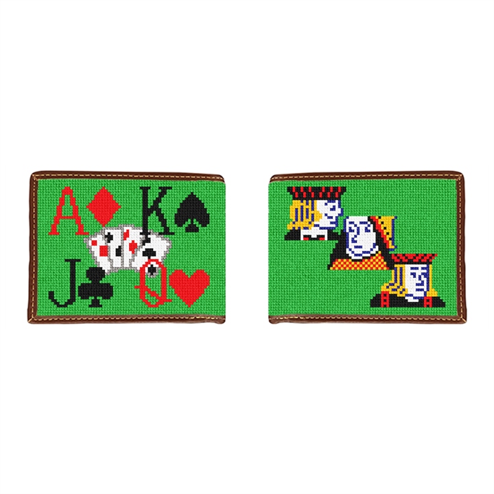 Poker Needlepoint Wallet 