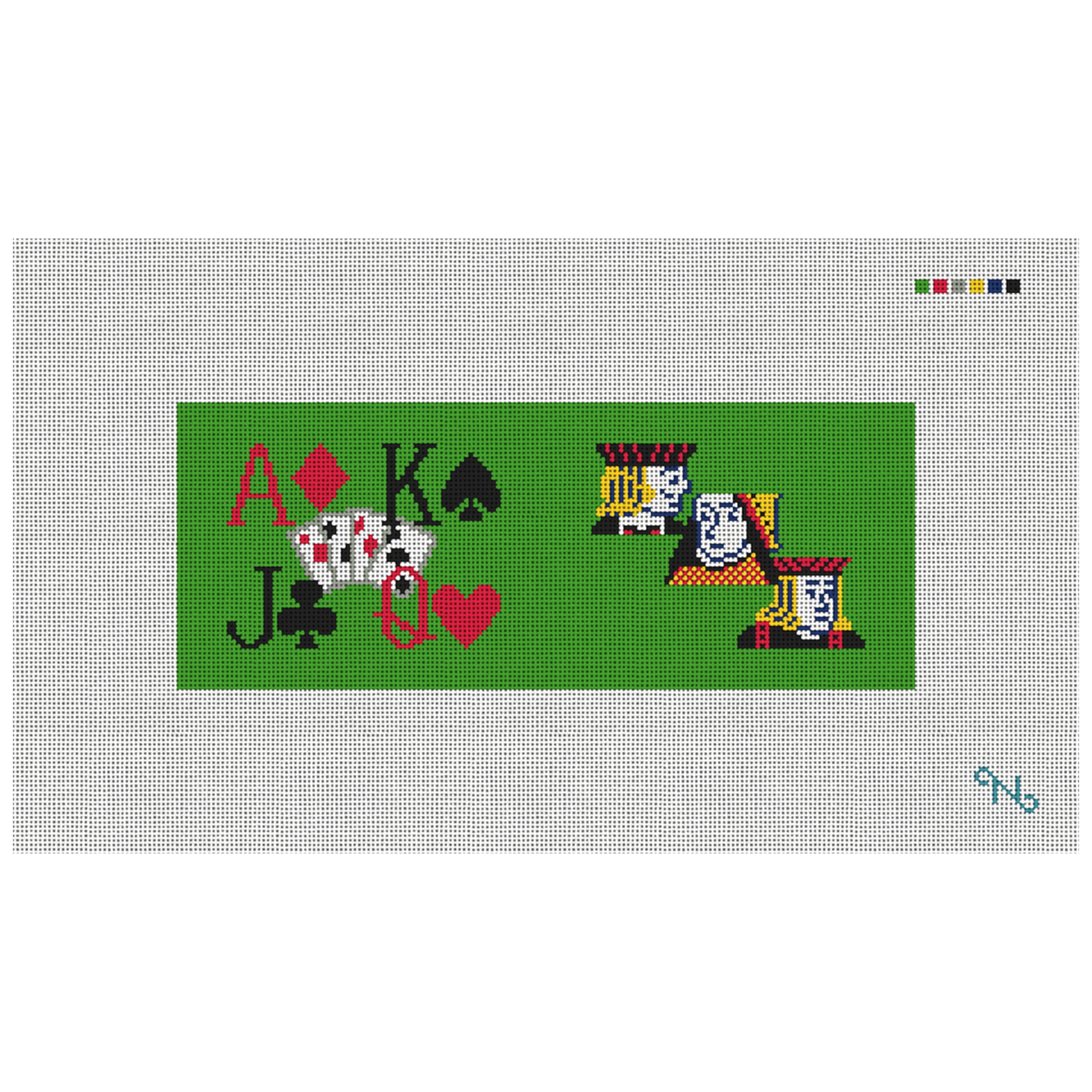 Poker Needlepoint Wallet Kit