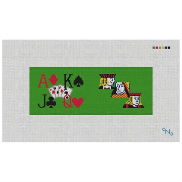 Poker Needlepoint Wallet Kit