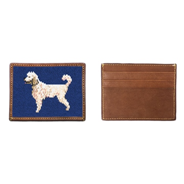 Poodle Needlepoint Card Wallet