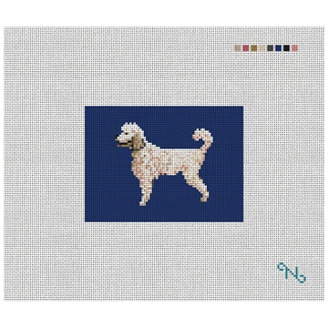 Poodle Needlepoint Card Wallet Kit
