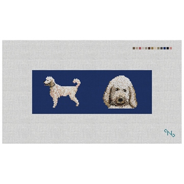 Poodle Needlepoint Wallet Kit