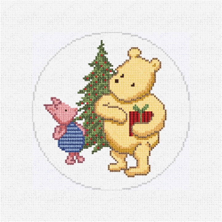 Pooh's Christmas Needlepoint Ornament Kit