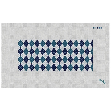 Preppy Argyle Needlepoint Flask Kit