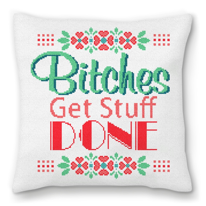 Preppy Ideas Needlepoint Pillow
