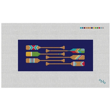Preppy Paddle Needlepoint Flask Kit
