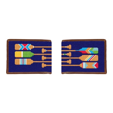 Preppy Paddle Needlepoint Wallet