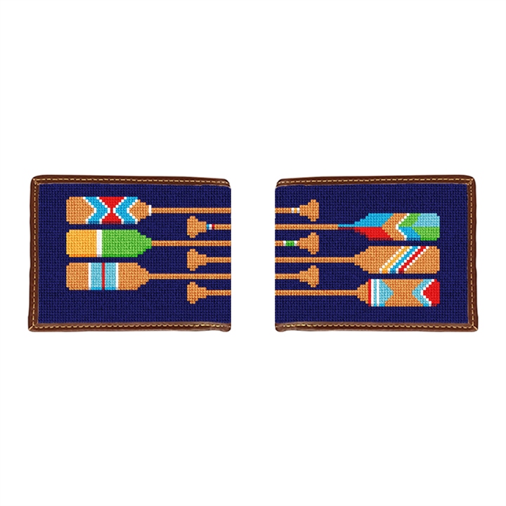 Preppy Paddle Needlepoint Wallet