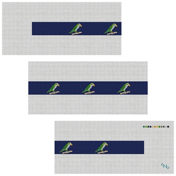 Preppy Parrot Needlepoint Belt Kit