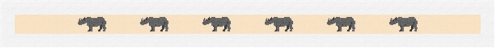 Preppy Rhino Needlepoint Belt Kit