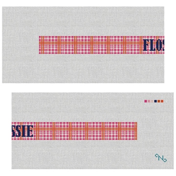 Pretty Plaid Needlepoint Dog Collar Kit