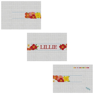 Pretty Poppies Needlepoint Dog Collar Kit