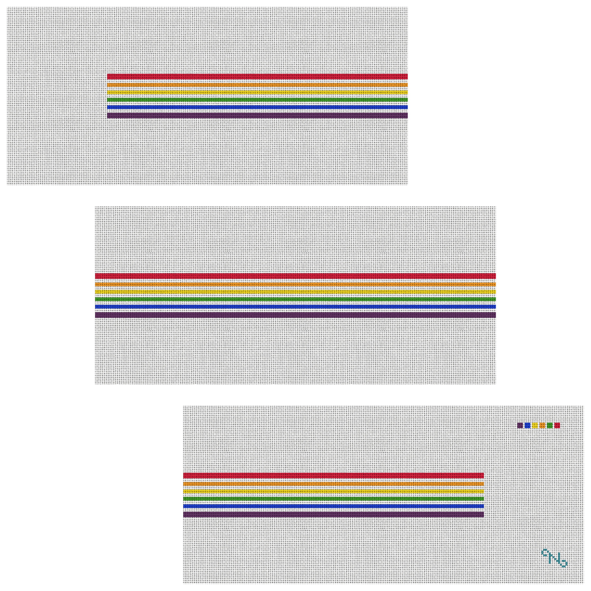 Pride Stripe Needlepoint Belt Kit