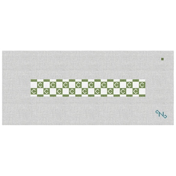 Primis Letter Needlepoint Key Fob Kit Stitched Preview